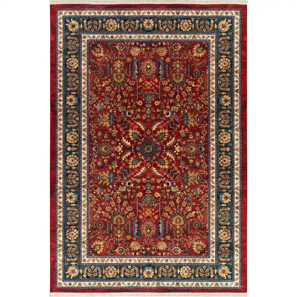 فرش ماشینی سنتی طرح 25cs0340 لاکی 1000 شانه